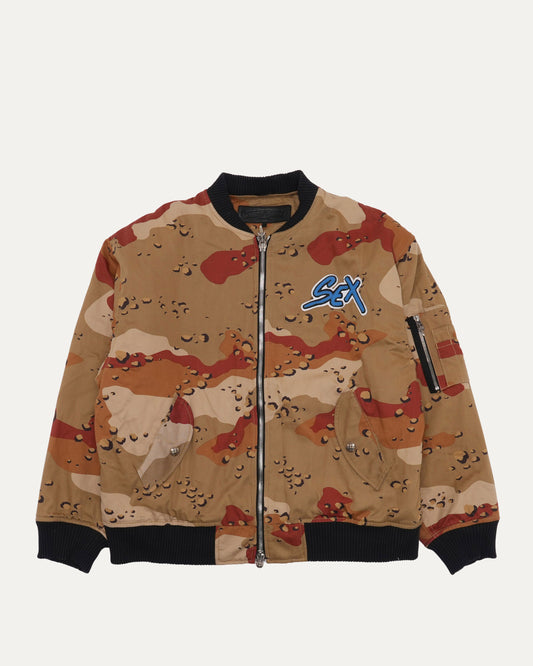 Matty Boy Desert Camouflage Sex Records Bomber Jacket