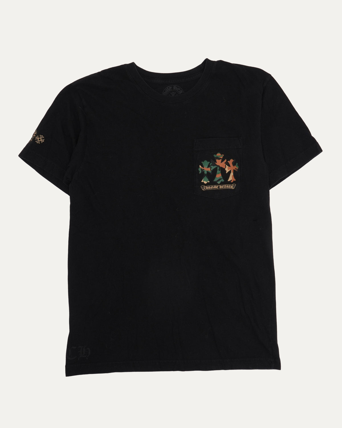 Camouflage Cemetery Cross Pocket T-Shirt
