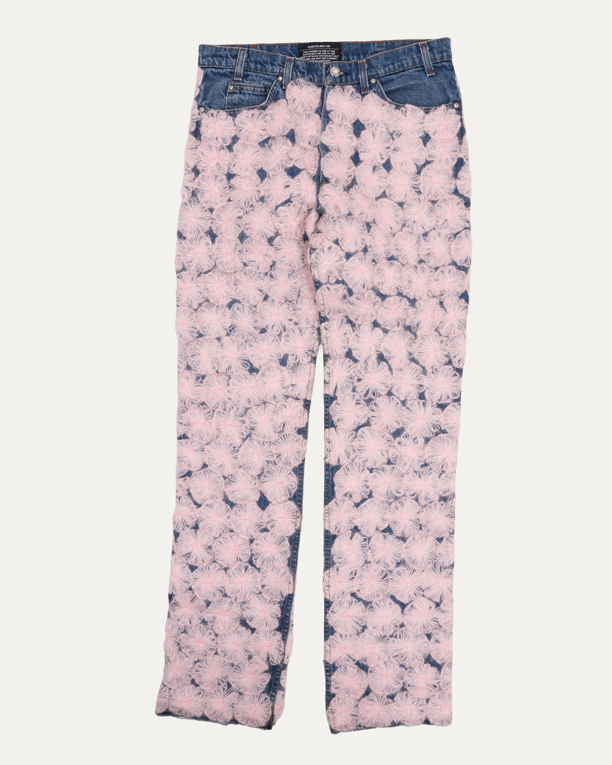 Floral Detail Jeans