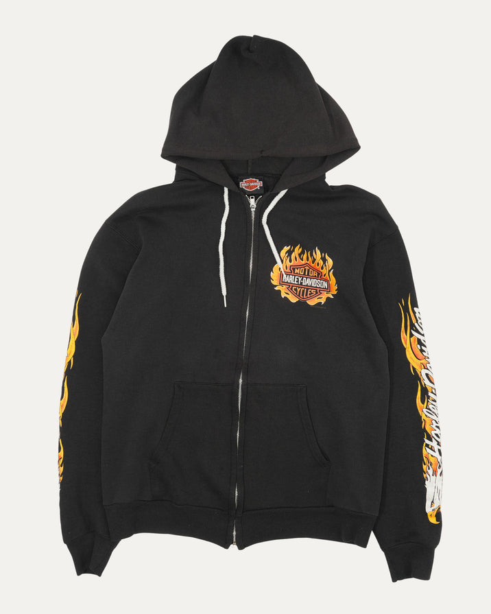 Harley Davidson Lake Shore Waukegan Zip Up Hoodie