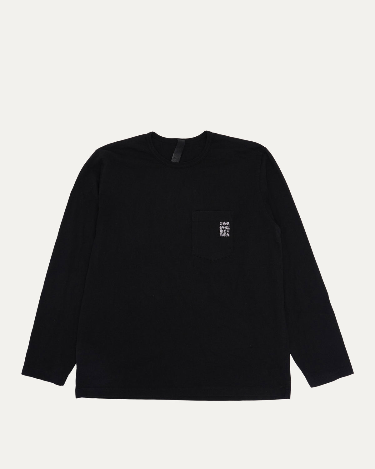 Embroidered Eye Chart Long Sleeve Pocket T-Shirt