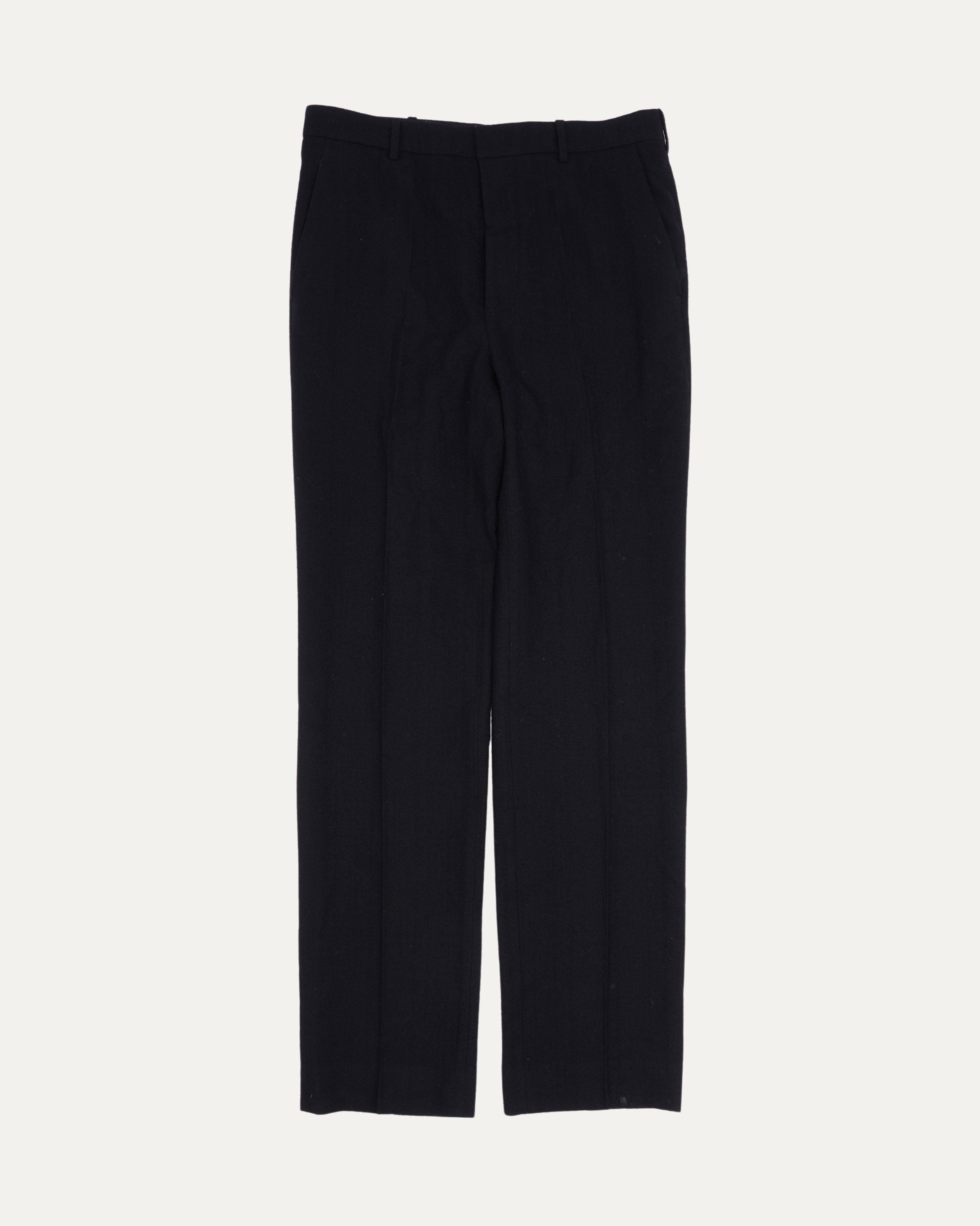 Wool Pleated Trousers