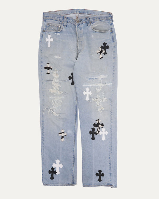 Levi's 501 Redline Cross Patch Jeans
