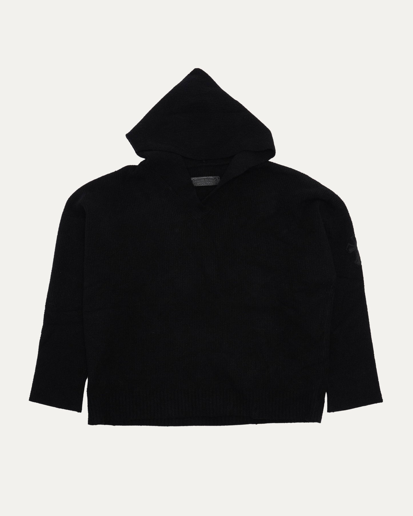 Cross Patch Hooded Sweater