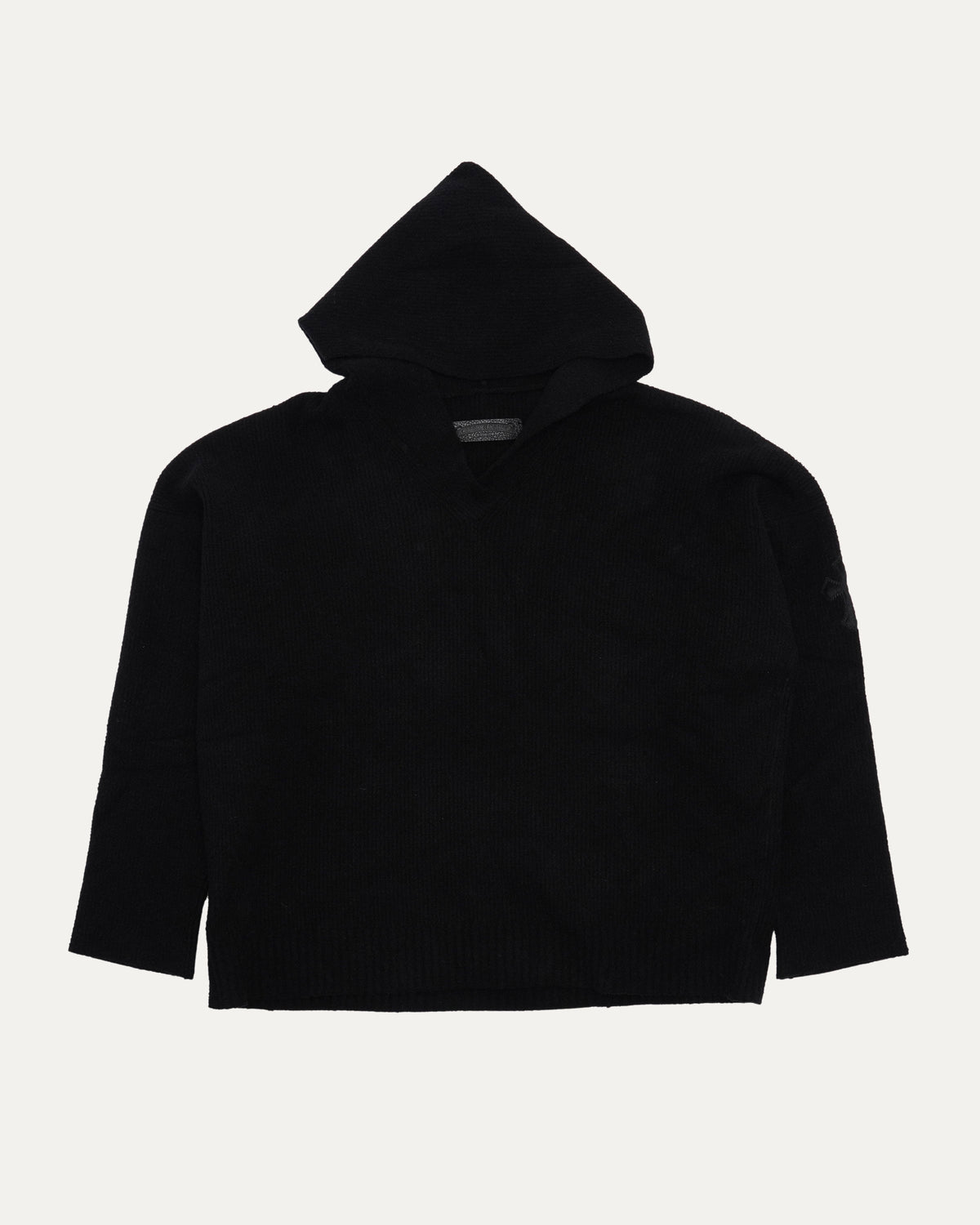 Cross Patch Hooded Sweater