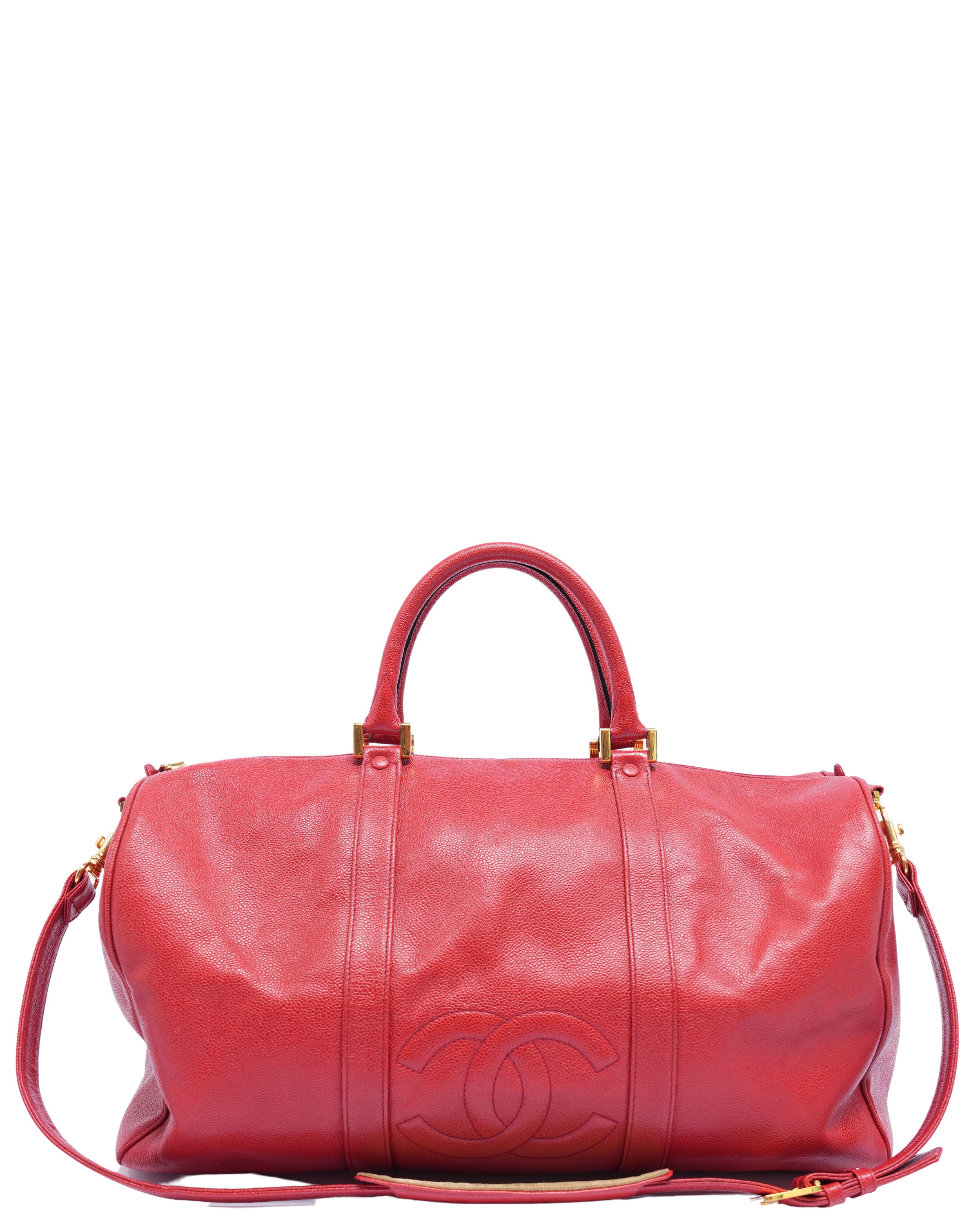 Caviar Leather Boston Bag