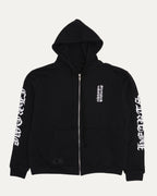 Vertical Logo Thermal Lined Zip Up Hoodie