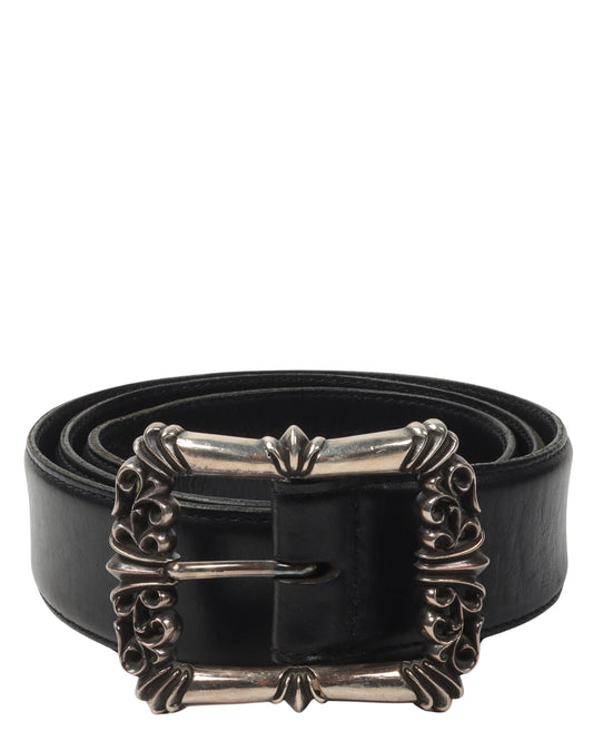 Filigree Square Buckle Belt