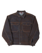 Flocked Denim Trucker Jacket