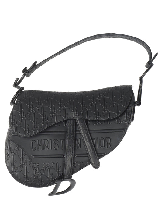 Embossed Leather Saddlebag