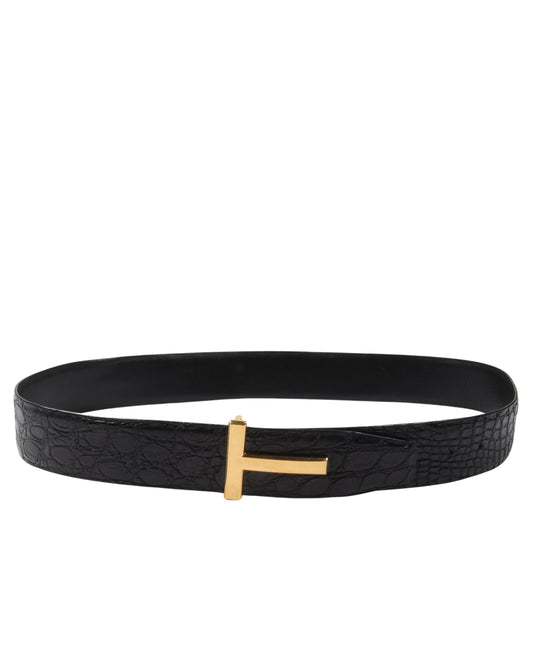 Crocodile Leather Belt