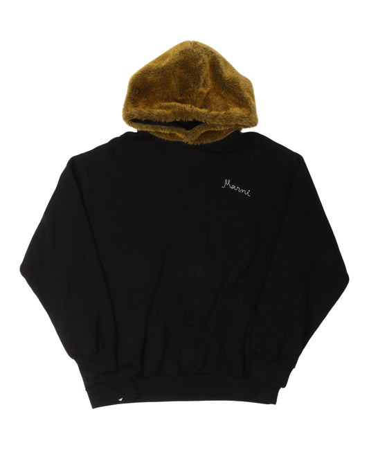Fuzzy Hood Sweatshirt