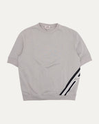 Side Stripe Short Sleeve Sweatshirt