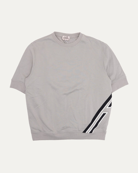 Side Stripe Short Sleeve Sweatshirt