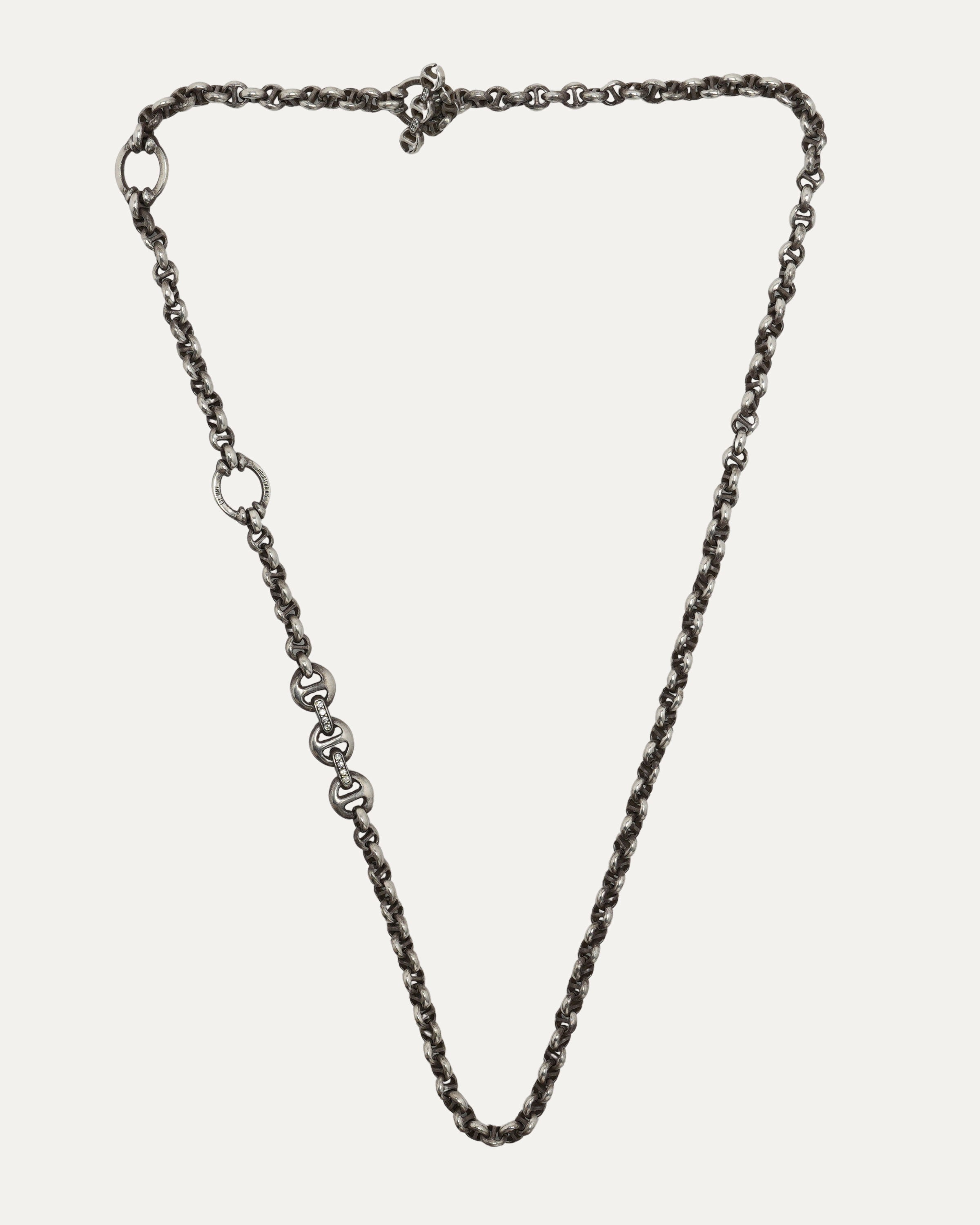 Diamond 5mm Open Link Necklace