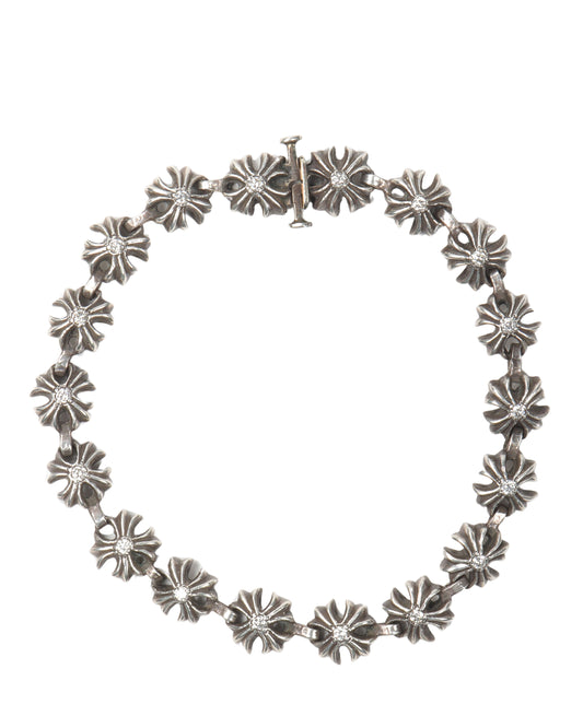 Tiny Plus Cross Diamond Bracelet