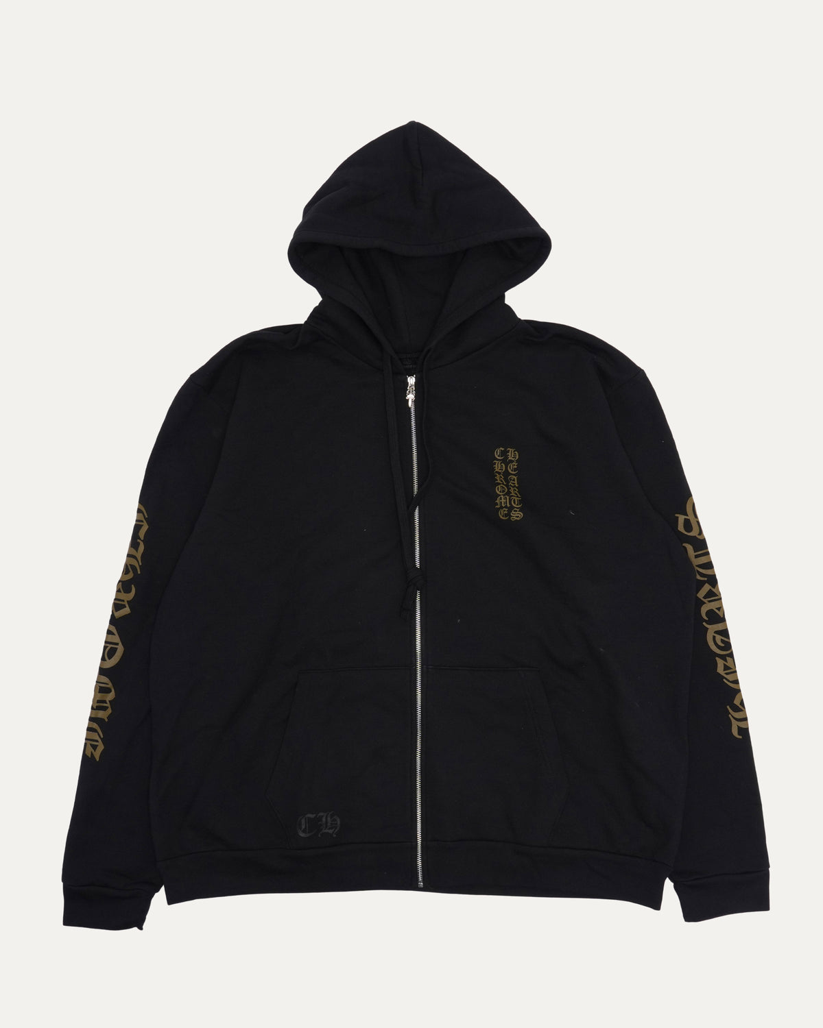 Vertical Logo Zip Hoodie