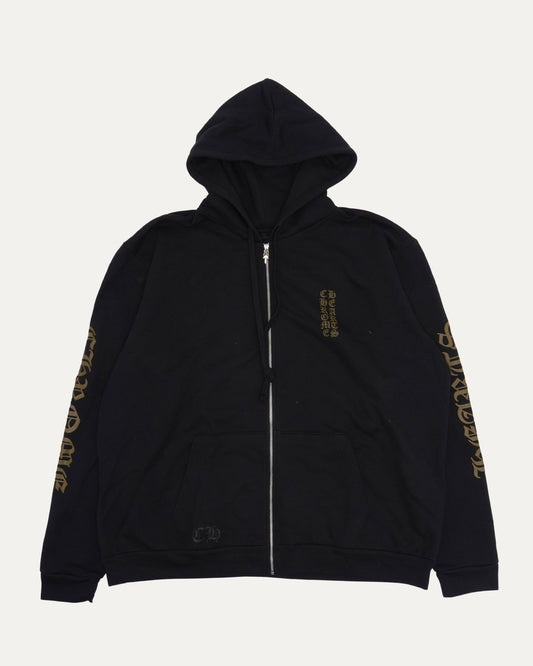 Vertical Logo Zip Hoodie