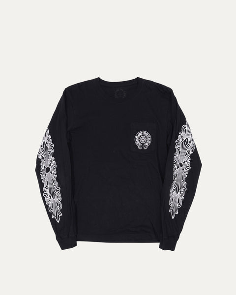 Chrome Hearts Honolulu Horseshoe Logo Long Sleeve T-Shirt – Justin