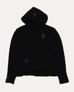 Cross Patch Hooded Sweater
