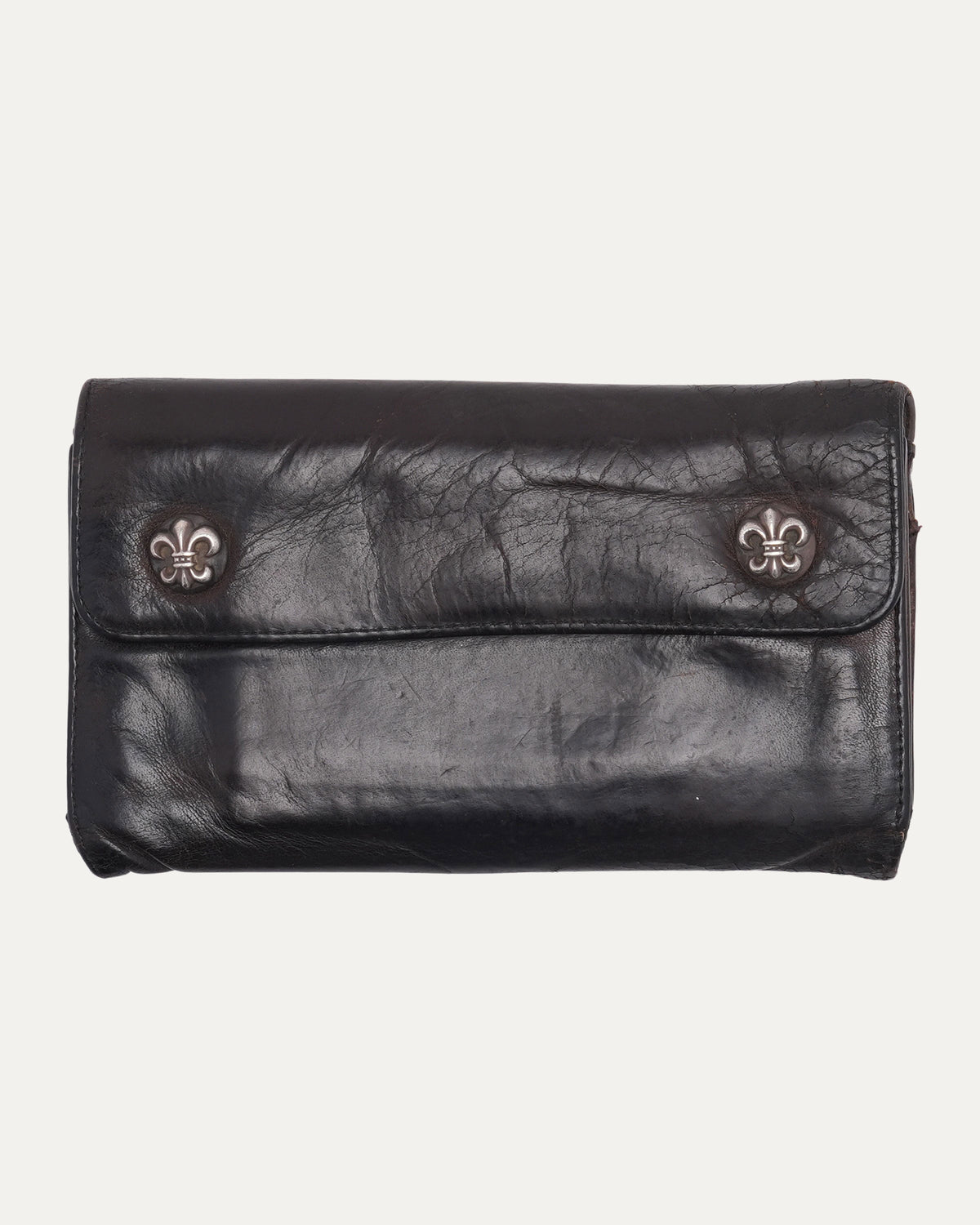 Camouflage Fleur Button Wallet