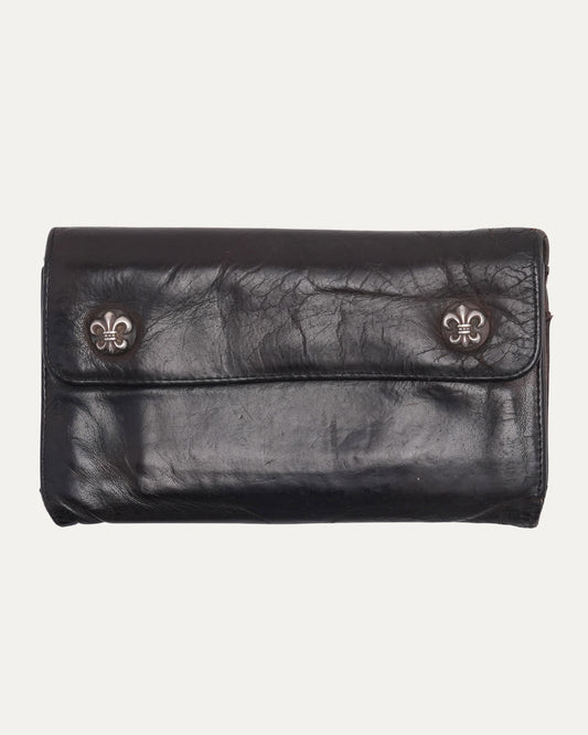 Camouflage Fleur Button Wallet