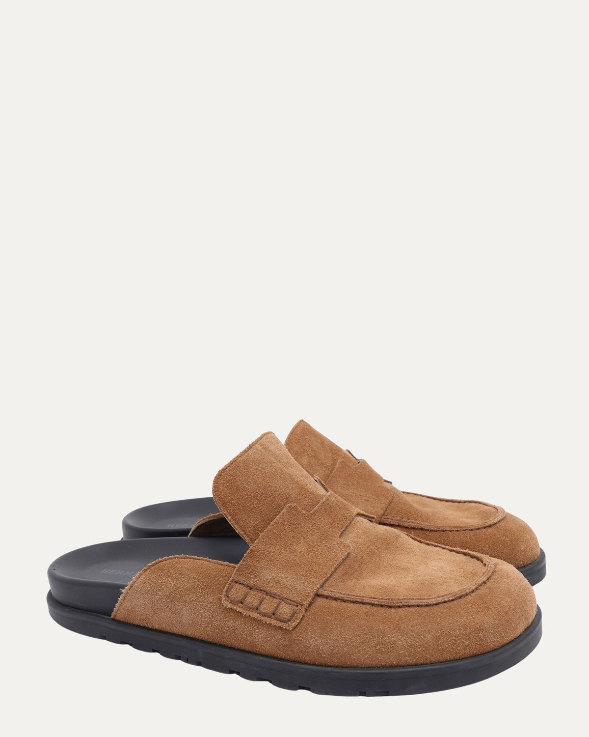 Suede Loafer Mules