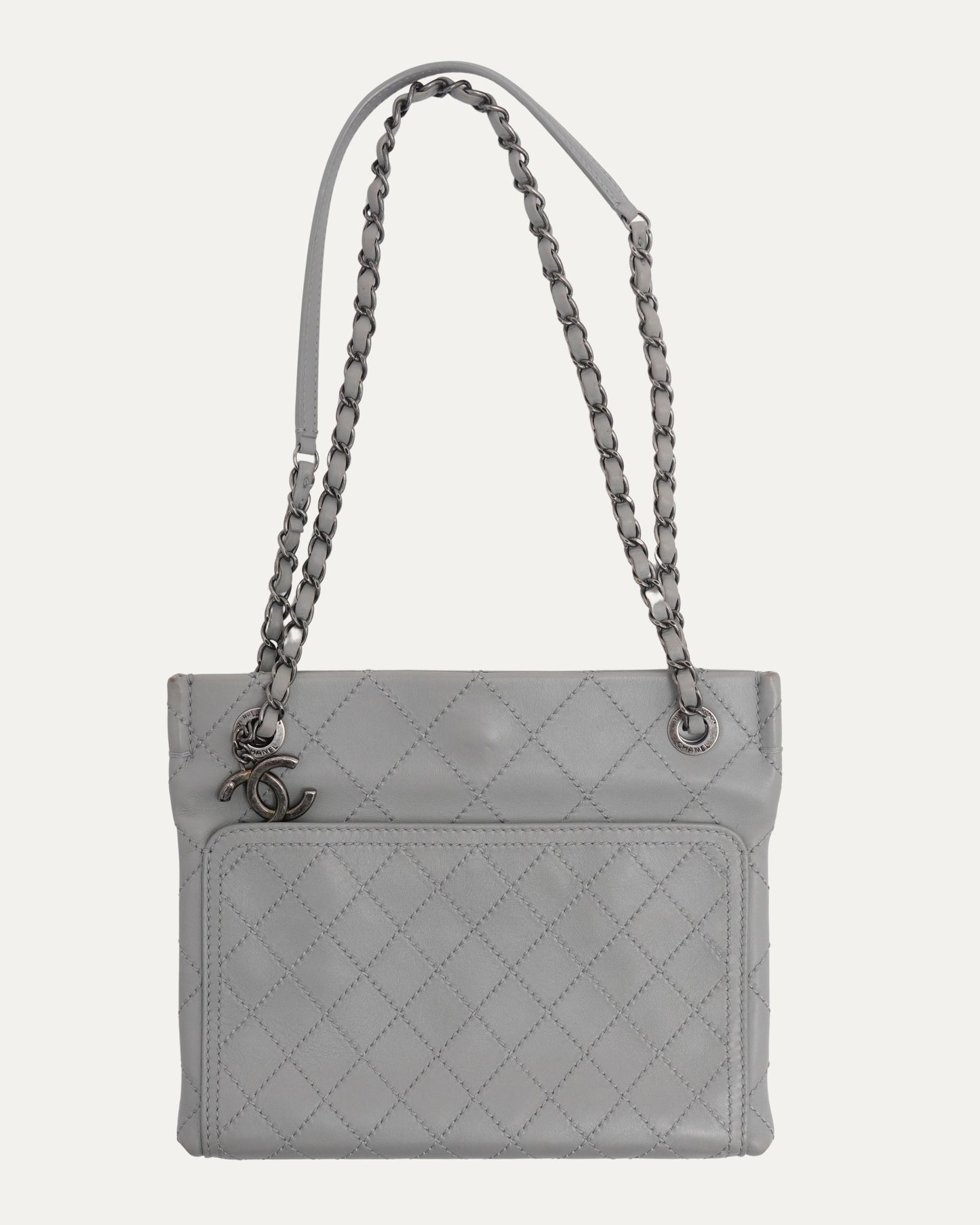 Quilted Leather Messenger Bag