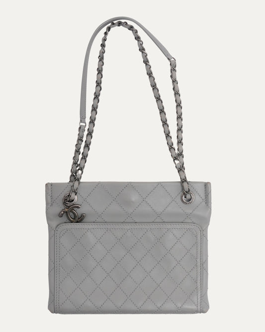 Quilted Leather Messenger Bag