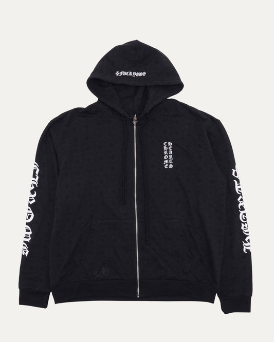 Monogram Zip Up Hoodie