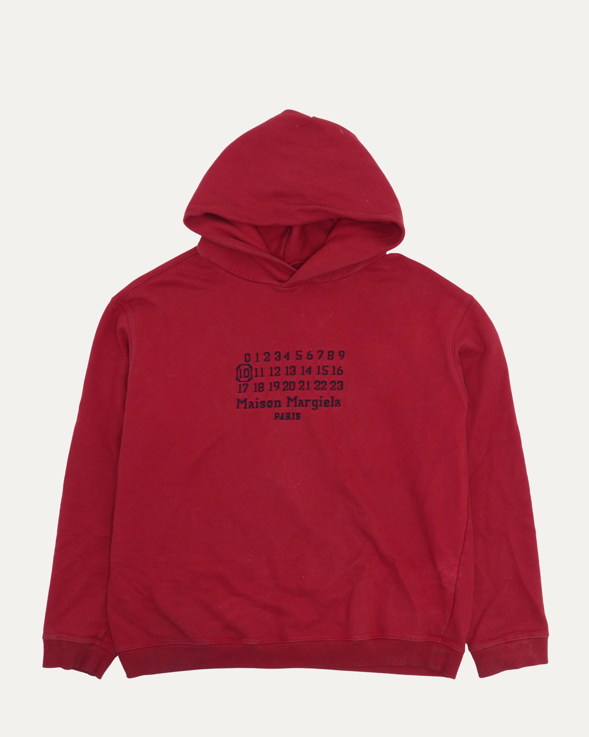 Oversized Logo-Embroidered Loopback Hoodie