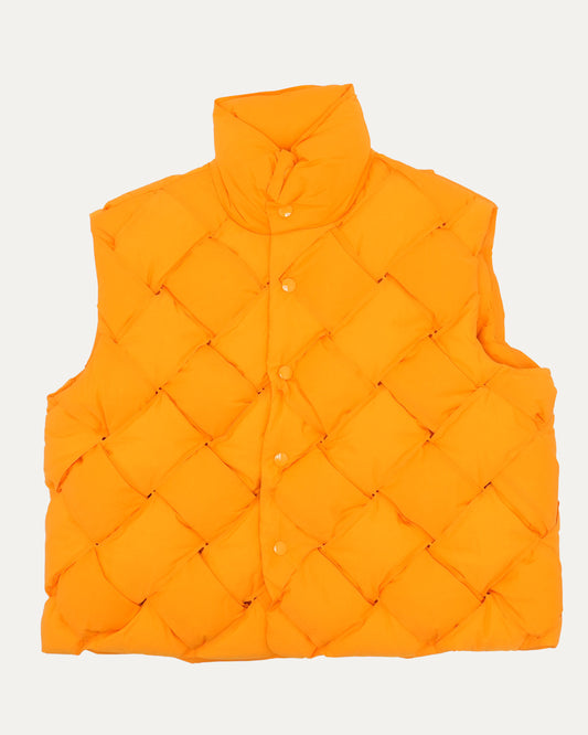 Nylon Intrecciato Puffer Vest
