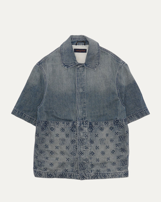 Denim Monogram Workwear Shirt