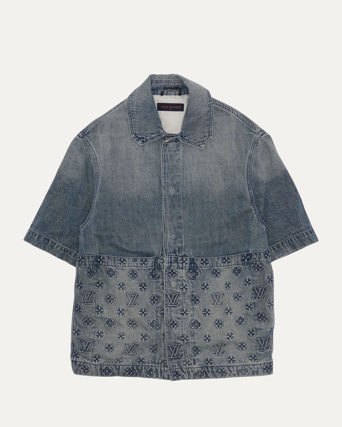 Denim Monogram Workwear Shirt