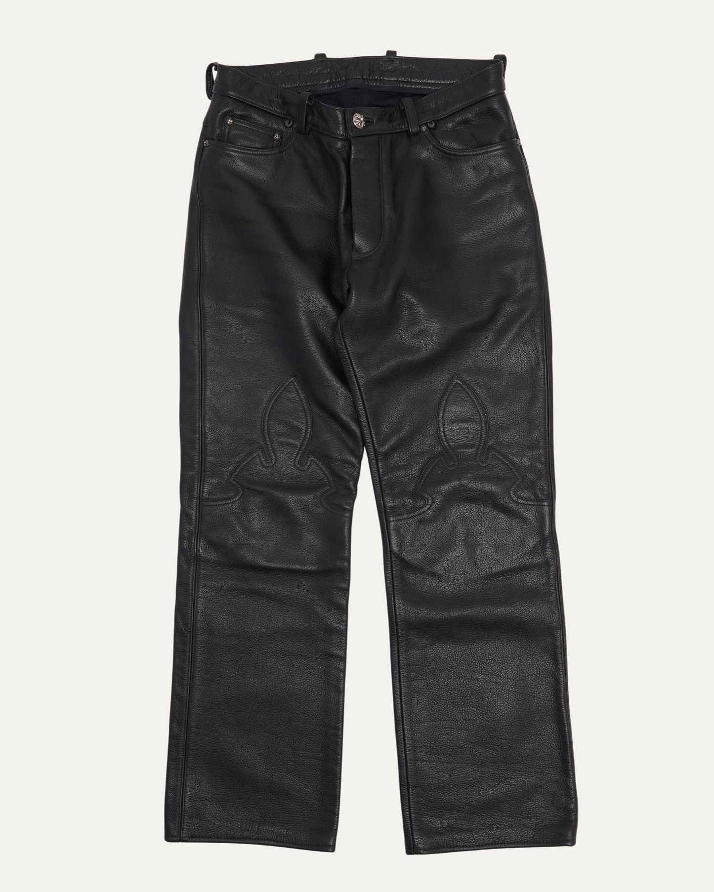 Fleur Knee Leather Pants