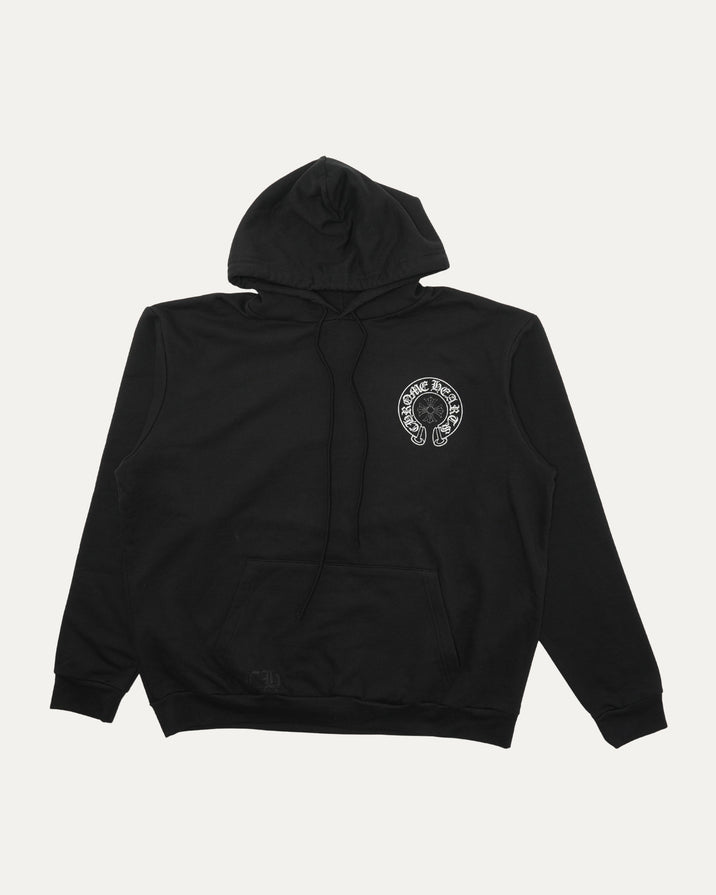 Vegas Glitter Print Horseshoe Logo Hoodie