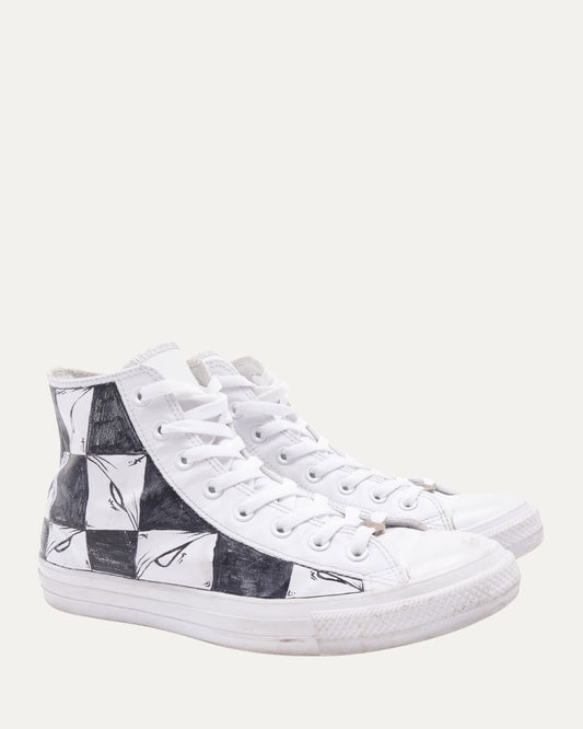 Sex Machine 99 Eyes Leather Converse Chuck Taylor Sneakers