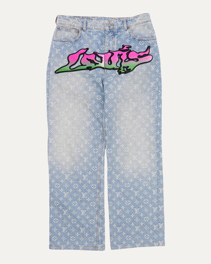 Graffiti Denim Pants