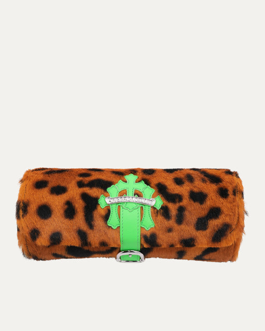 Cheetah Pony Hair Watch Roll