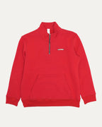 Sailin On Embroidered Triple Cross Quarter Zip Sweatshirt