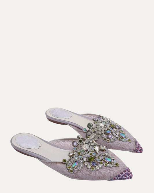 Jewel Embellished Mules