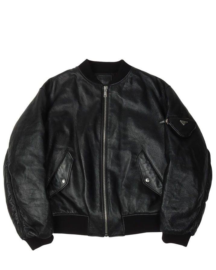 Napa Leather Bomber Jacket