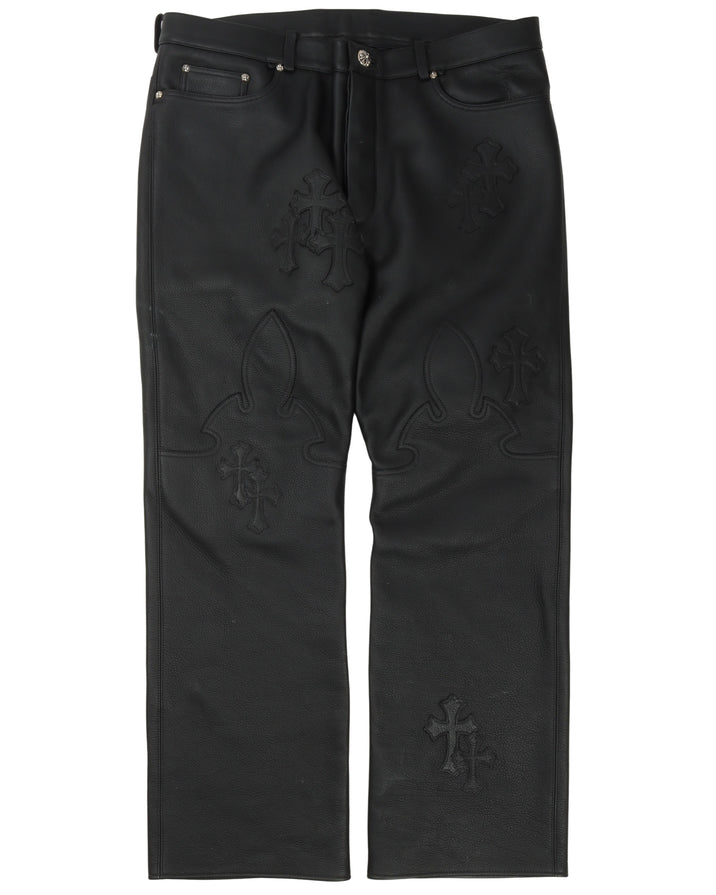 Leather Cross Pants