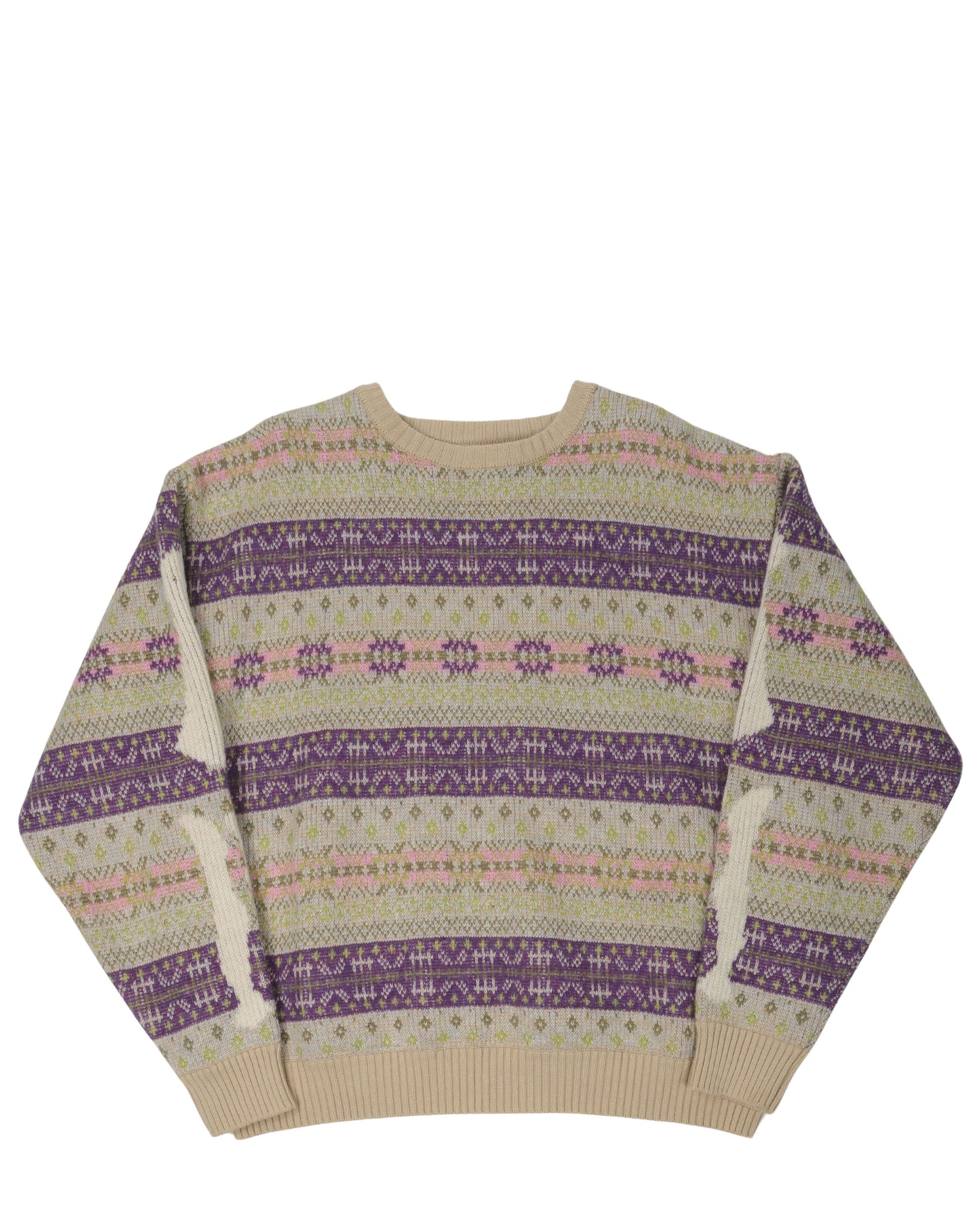 Intarsia Fair Isle Skeleton Sweater