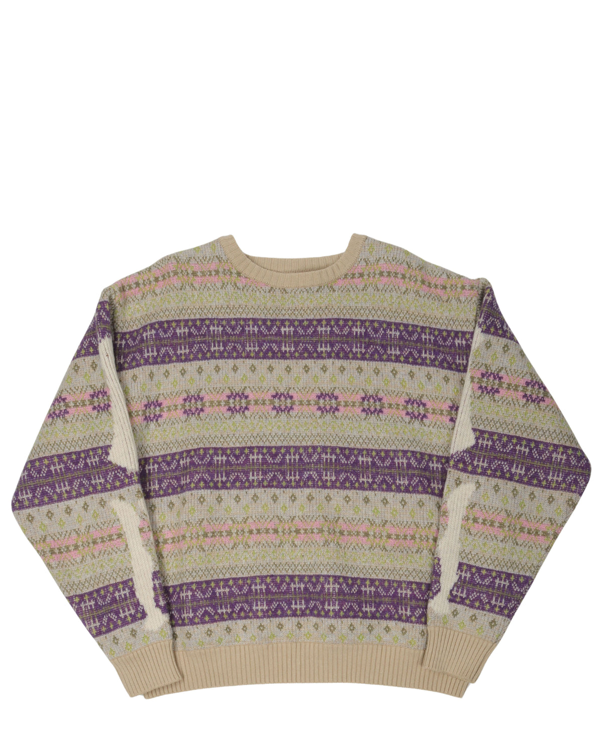 Intarsia Fair Isle Skeleton Sweater