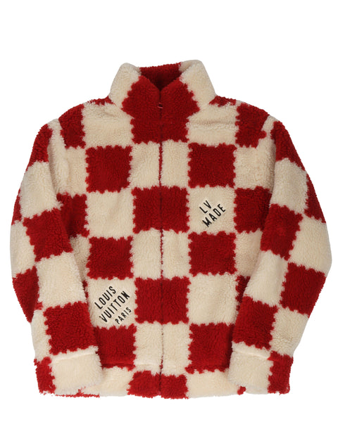 Louis Vuitton Nigo Black & Blue Checkered Fleece