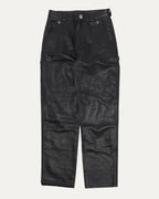 Fleur Knee Leather Carpenter Pants