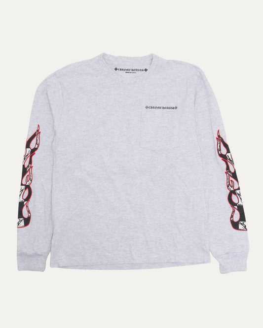 Matty Boy Slogan Long Sleeve Pocket T-Shirt