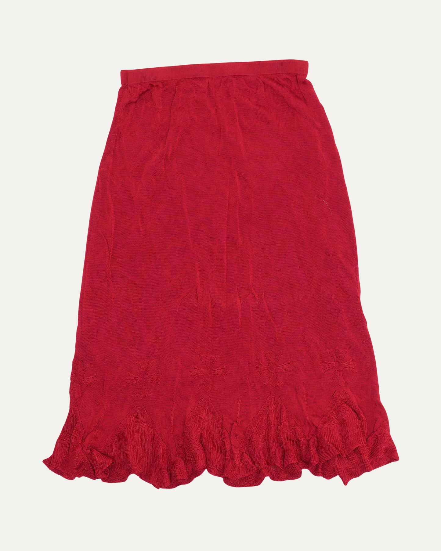 Plus Cross Sheer Skirt