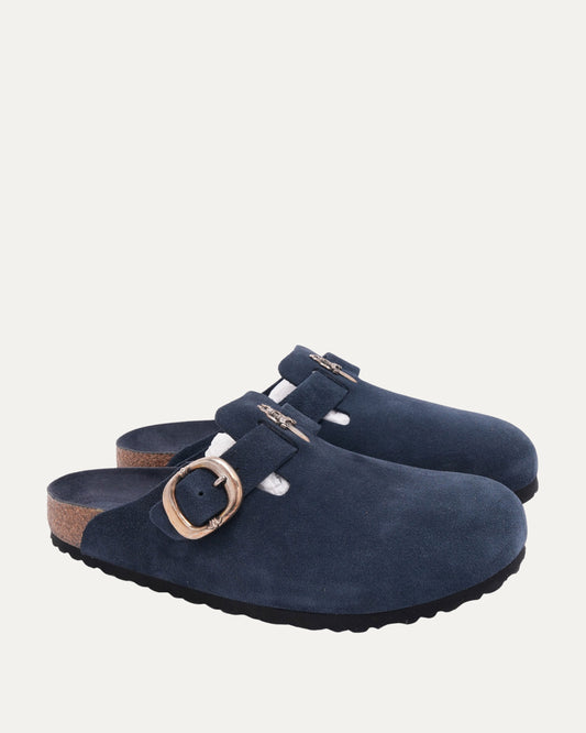 Dagger Embellished Birkenstock Boston Suede Mule